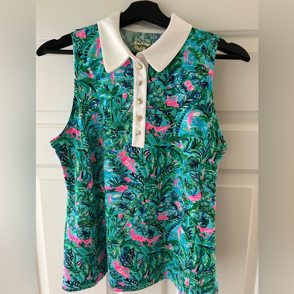 Lilly Pulitzer Imara Golf Polo Size M
